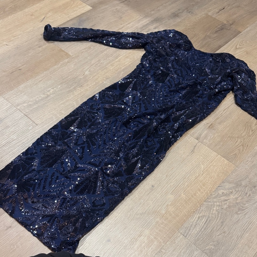 Dress the Population Midnight Sequin Gown
